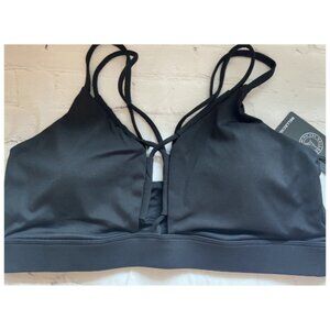 Relleciga Sports Bra Large Black NWT